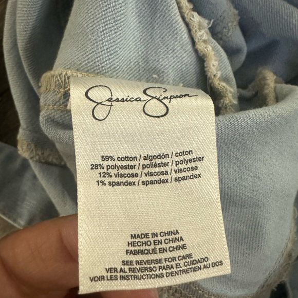 Jessica Simpson Light Blue Denim Top - Picture 9 of 12